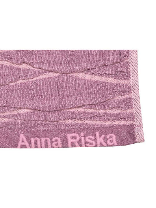 Anna Riska Bath Towel Nefeli 70x140cm Lilac Pink Weight 600gr/m²