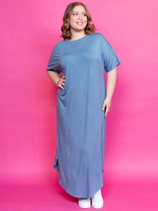 Maniags Summer Maxi Dress Indigo