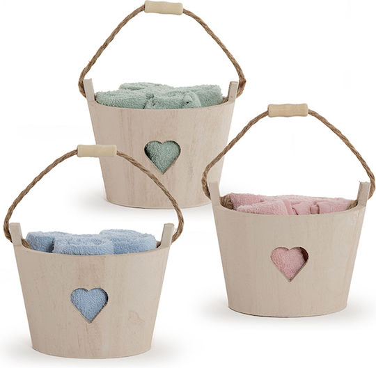 Nef-Nef Homeware Heart Basket 30xεκ. Blue Βάρους 450gr/m²