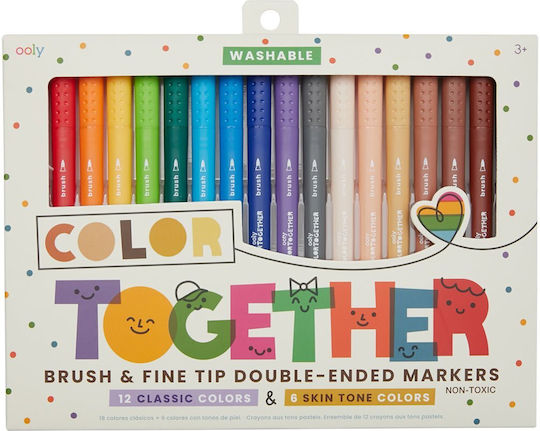 Washable Color Together Markers Set 18