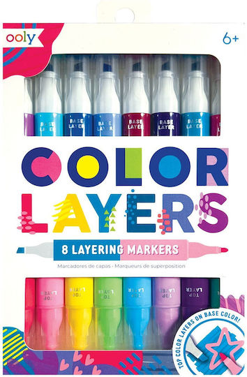 Double Color Layers Markers Set 8