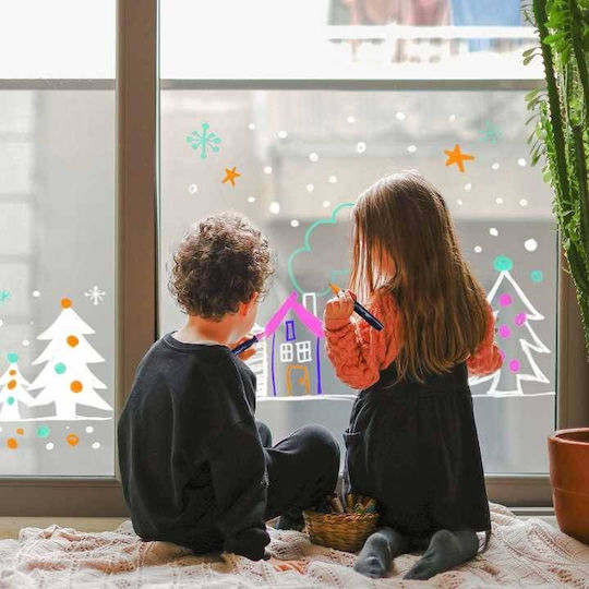 6 Washable Markers Windows Mirrors
