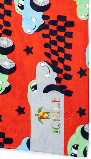 Tortue Kids Beach Towel Red 140x70cm