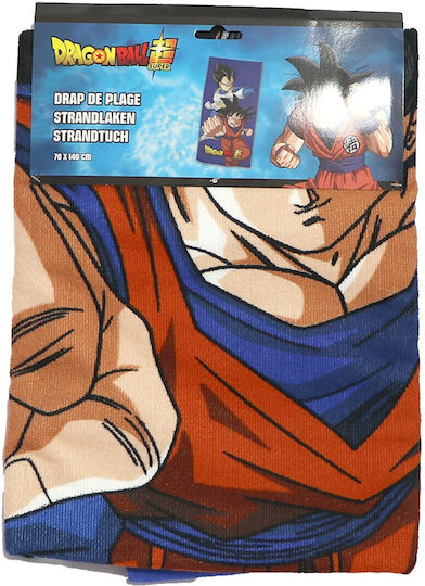 Aymax Dragon Ball Παιδική Πετσέτα Θαλάσσης Μπλε 140x70εκ.