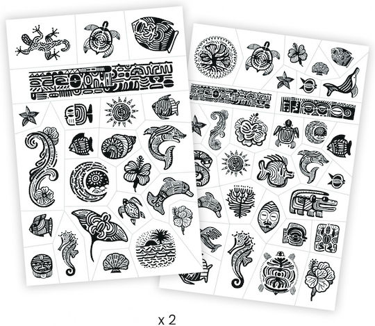 Djeco Polynesian Patterns Tatuaje pentru copii