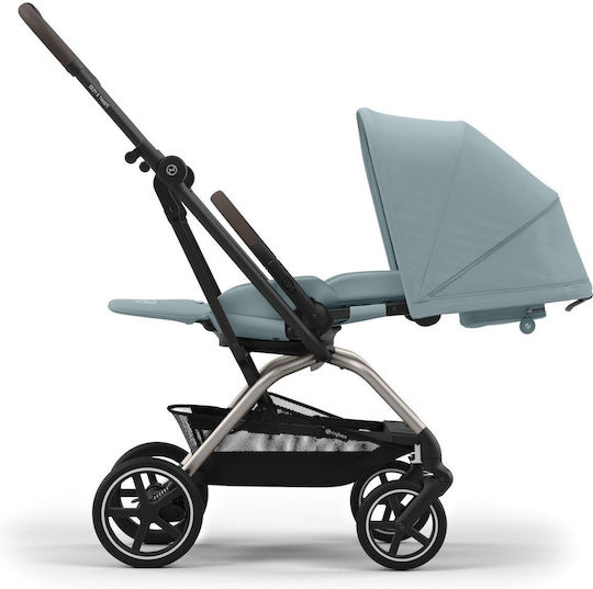 Cybex Eezy S Twist+ 2 Ρυθμιζόμενο Καρότσι Μωρού Kατάλληλο για Nεογέννητο Stormy Blue / Taupe 8.8kg