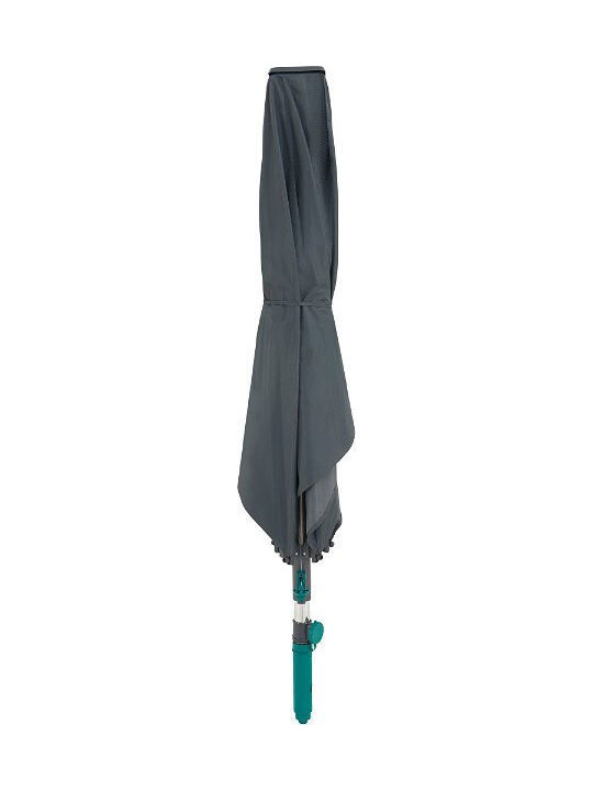 Garten & Terrassen Sonnenschirm Bodenständer Quadratisch Aluminium Gray