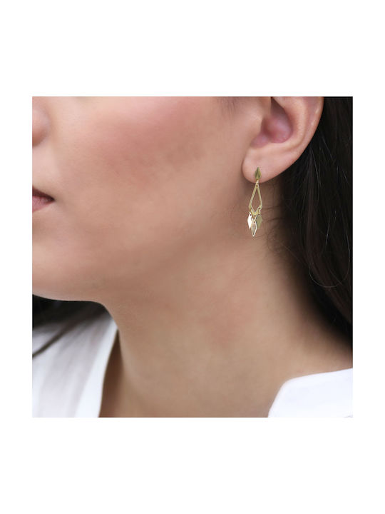 Earrings Pendants made of Gold 14K