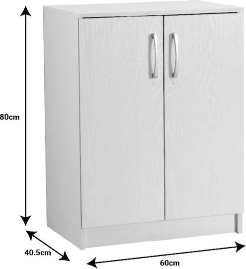 Holz Schuhschrank Shordo 60x40.5x80cm