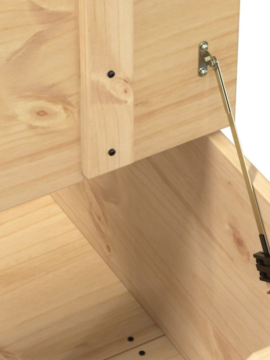 vidaXL Διακοσμητικό Μπαούλο Ξύλινο Καφέ 78x78x45εκ.