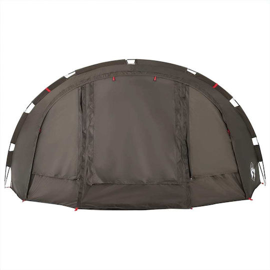 vidaXL Camping Tent Igloo Brown for 4 People 298x236x152cm