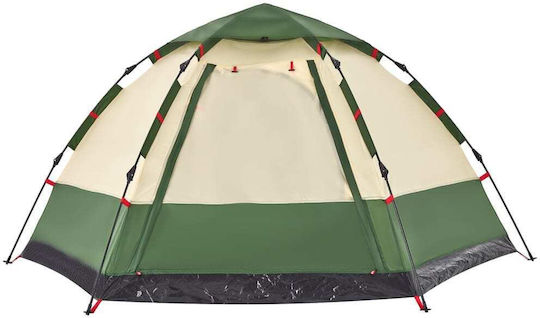 vidaXL Къмпинг Сцена Изскачаща Зеленa за 4 Човека 273x273x129см