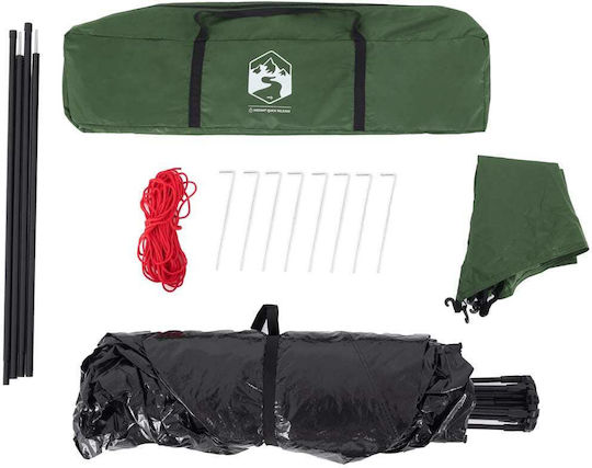 vidaXL Къмпинг Сцена Изскачаща Зеленa за 4 Човека 273x273x129см