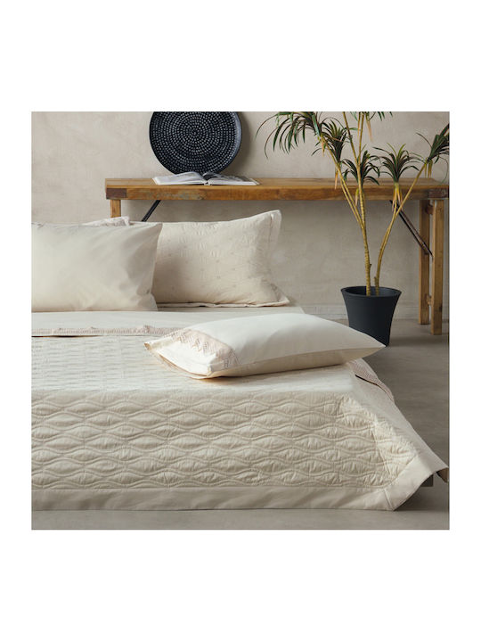Kentia Coraline Σετ Σεντόνια Υπέρδιπλα 240x270εκ. Ivory (4τμχ)