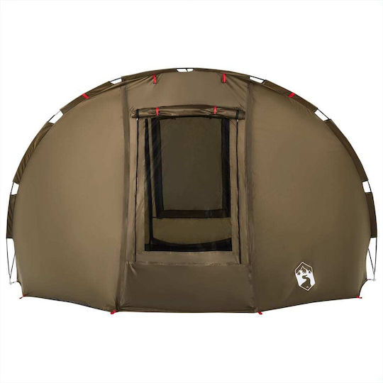 vidaXL Fishing Camping Tent Green for 5 People 307x290x170cm