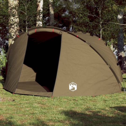 vidaXL Fishing Camping Tent Green for 5 People 307x290x170cm