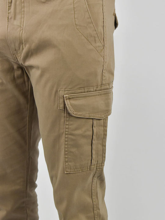 Trousers Cargo in Slim Fit Brown