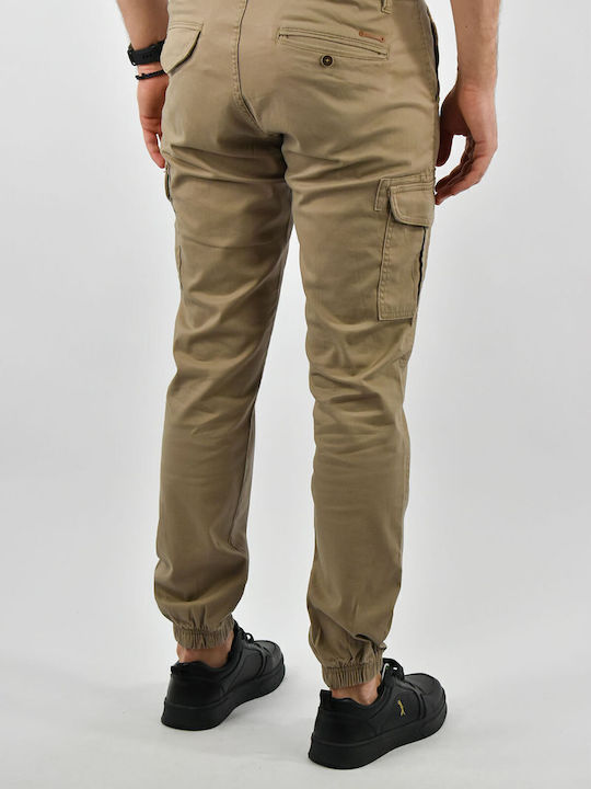 Trousers Cargo in Slim Fit Brown