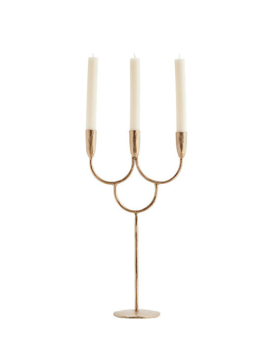 Madam Stoltz Candle Holder Metal 24.5x46cm 1pcs