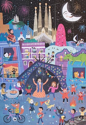 Puzzle pentru Copii Day Night pentru 3++ Ani 36buc Londji