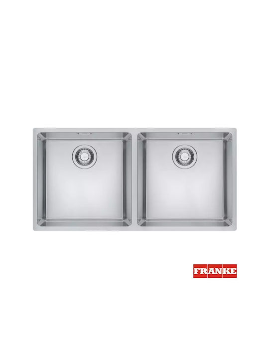 Franke Maris Bowl MRX 220-40-40 Ένθετος Νεροχύτης Inox Μ86.1xΠ43.6cm Ασημί