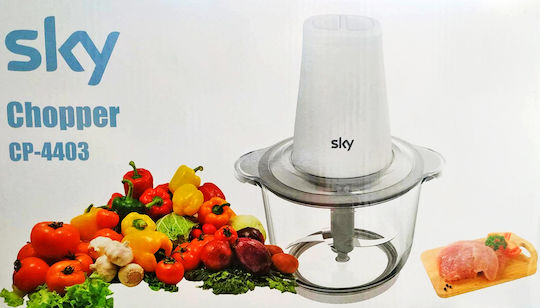 Sky CP-4403 Πολυκόπτης Multi 400W με Δοχείο 2lt Λευκός