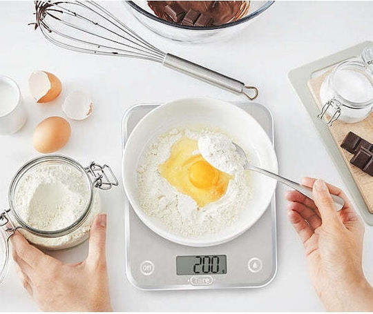 Tefal Optiss Digital Küchenwaage 1gr/5kg Silber