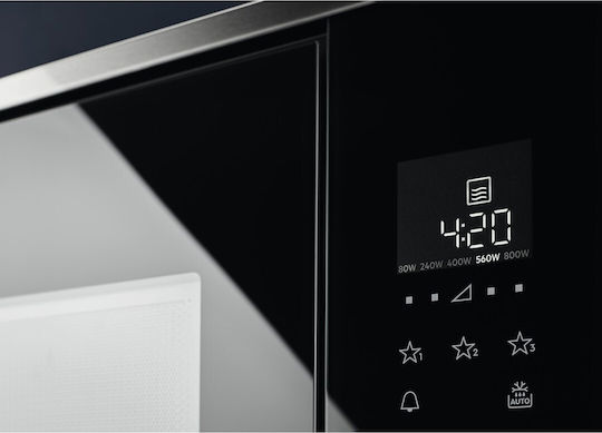 Electrolux Εντοιχιζόμενος Φούρνος Μικροκυμάτων 20lt Μαύρος