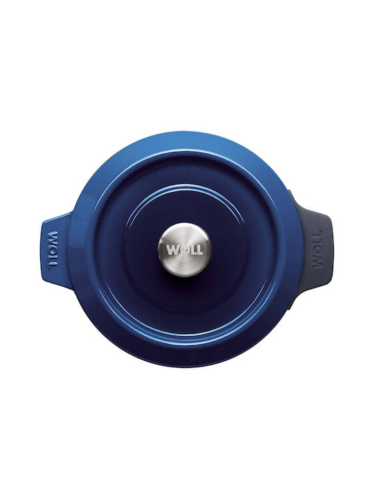 Woll Βαθιά Κατσαρόλα από Μαντέμι 4.2lt / 24cm Cobalt Blue