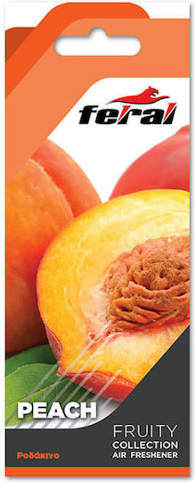 Feral Car Air Freshener Tab Pendand Fruity Collection Peach