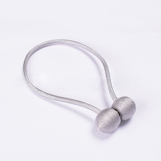 Tie-Back Magnetic din Metal Alb 1buc