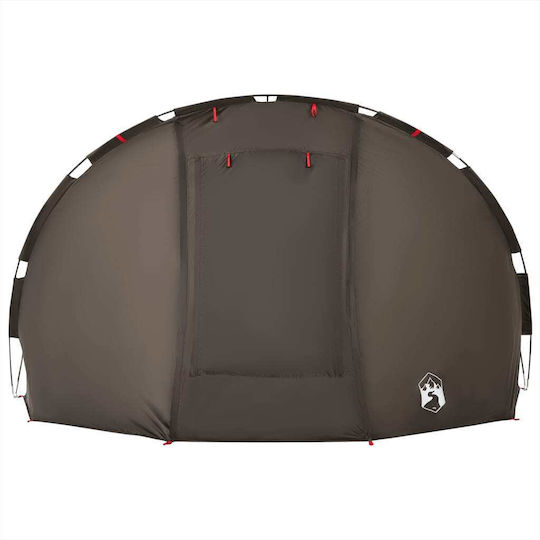 vidaXL Fishing Tent Brown for 5 People 273x273x129cm