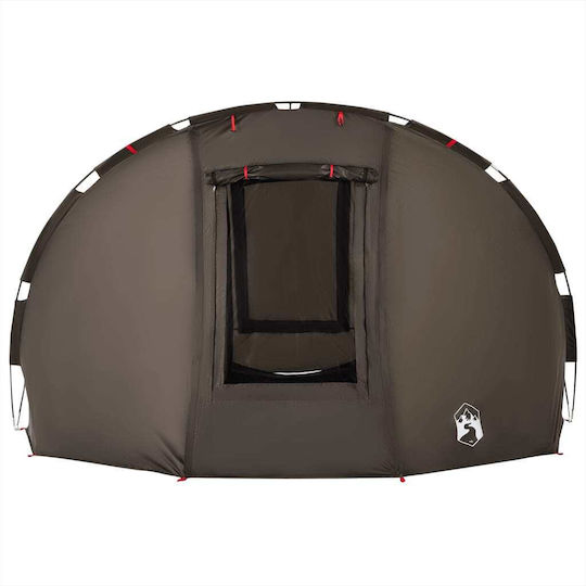 vidaXL Fishing Tent Brown for 5 People 273x273x129cm