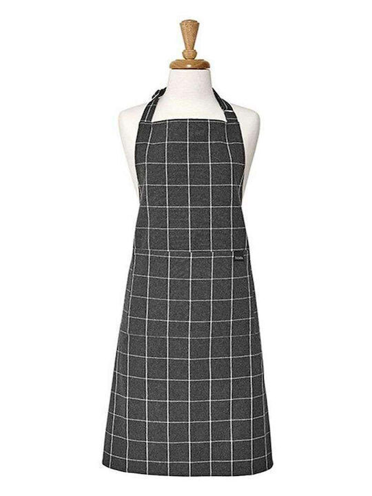 Ladelle Eco Check Apron Gray 89x70cm