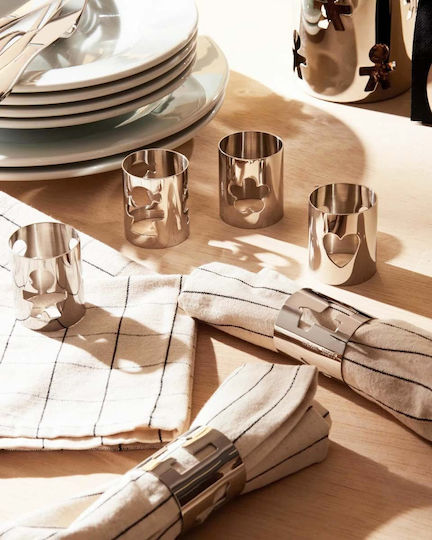 Alessi Δαχτυλίδι Πετσέτας Inox Γκρι