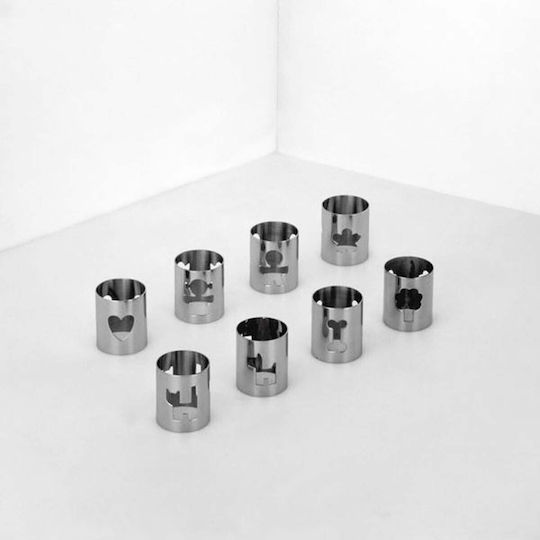Alessi Δαχτυλίδι Πετσέτας Inox Γκρι