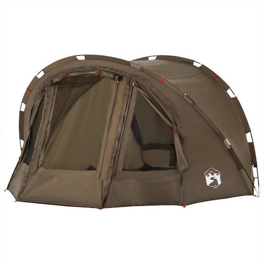 vidaXL Fishing Tent Green for 4 People 298x236x152cm