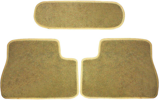 Auto Gs Set of Front and Rear Mats Universal 5pcs Beige