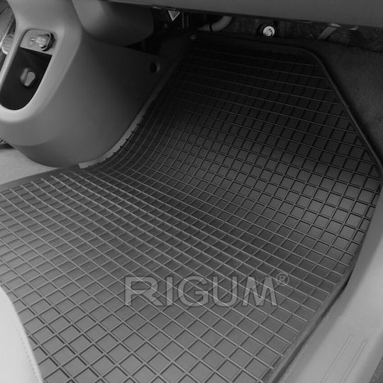 Rigum Set of Front and Rear Mats 4pcs for Hyundai IONIQ Black