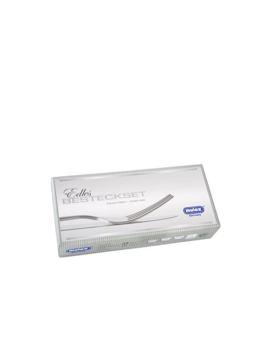 Mulex Boston Set de Tacâmuri Argintiu 68buc cu Set de tacâmuri