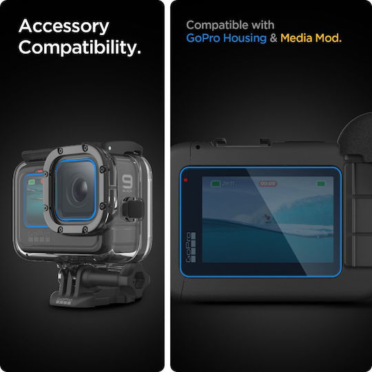 Spigen Glas.tr Slim + Film 2hundred Screen Protector for GoPro Hero 9 / Hero 10 / Hero 11 / Hero 12