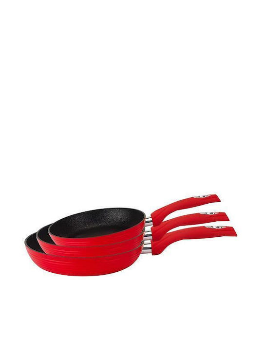 Royalty Line Pans Set of Aluminum with Non-stick Coating 3pcs