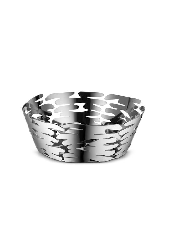 Alessi Fruit Bowl Metallic Silver 18x18x6.5cm