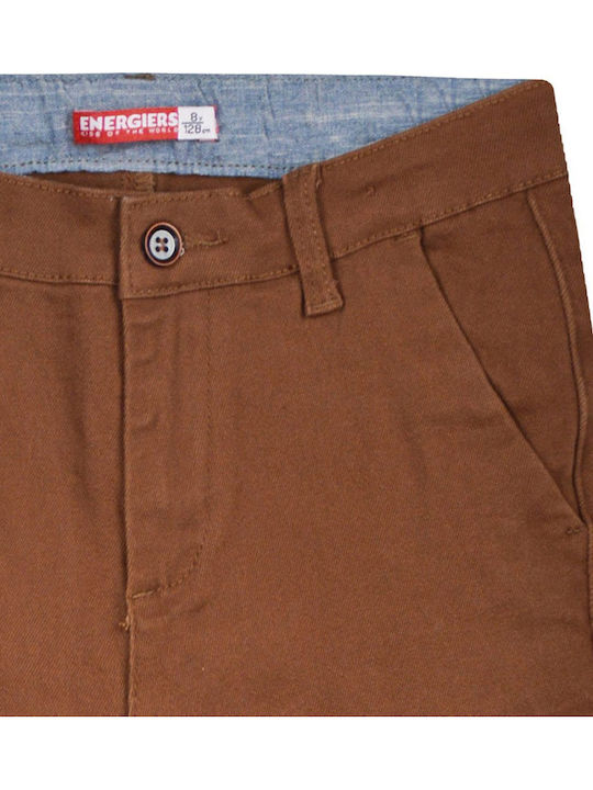Kinder Hose Chino Stoff Braun
