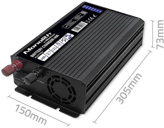 Qoltec Φορτιστής Μπαταρίας Αυτοκινήτου 12V