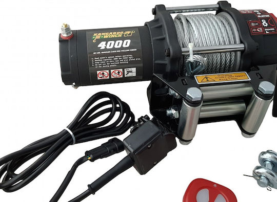 Electric 4x4 Car Winch 12V with Towing Capacity 1814kg