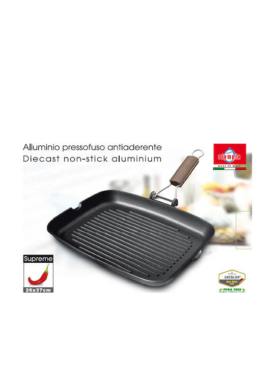 TnS Supreme Grill made of Aluminum with Non-Stick Coating 35cm