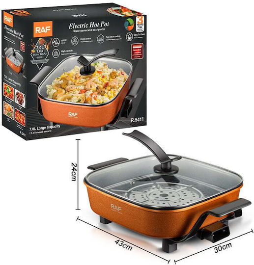 Raf Παρασκευαστής Πίτσας 1350W με Χωρητικότητα 7lt Χάλκινος