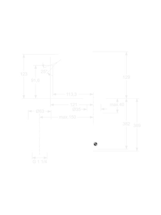 Ideal Standard Melange A4268AA Bidet Faucet Silver