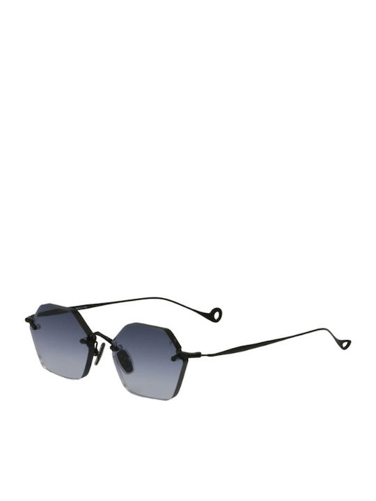 Eyepetizer Unisex Sunglasses with Black Metal Frame and Blue Gradient Lens CARNABY-C.6-51